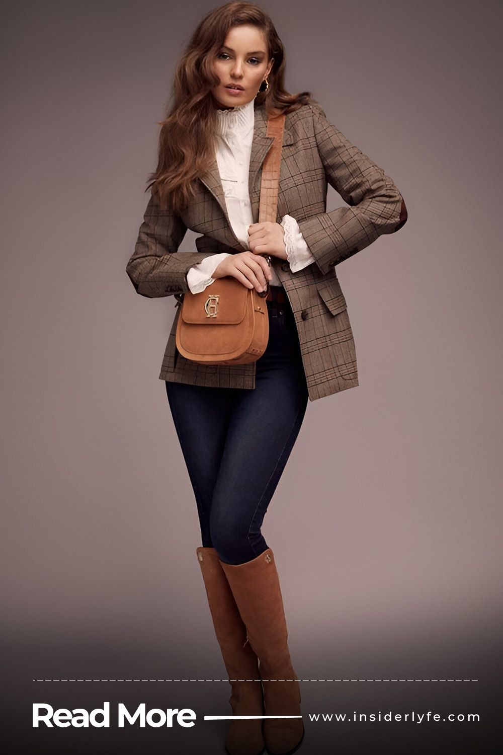 Tweed Blazer Casual Outfit