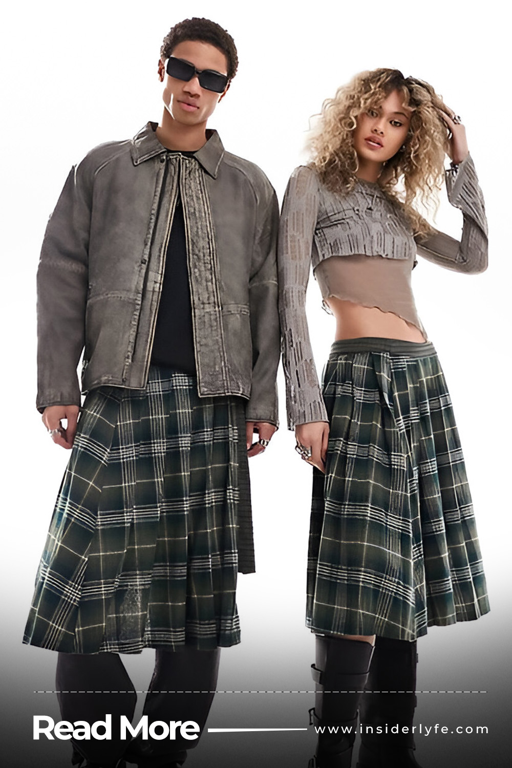 Vest Layers & Plaid Skirts