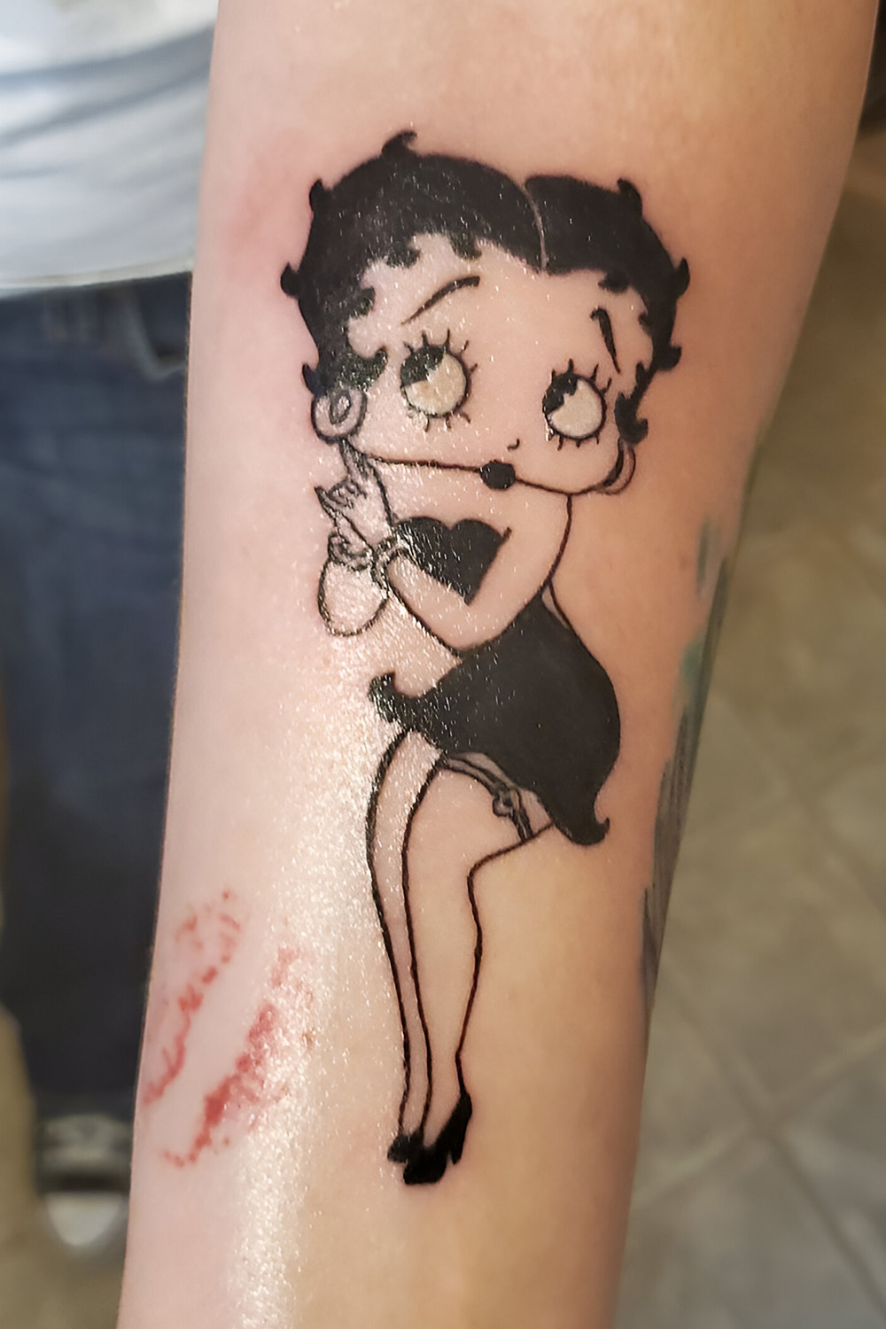 Betty Boop with Mandala Elements