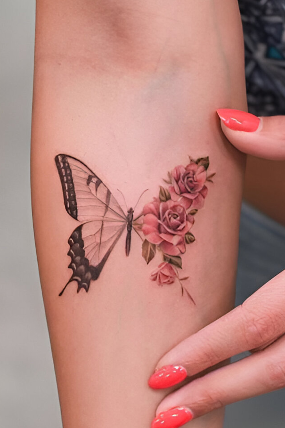 Butterfly Coming out of a flower