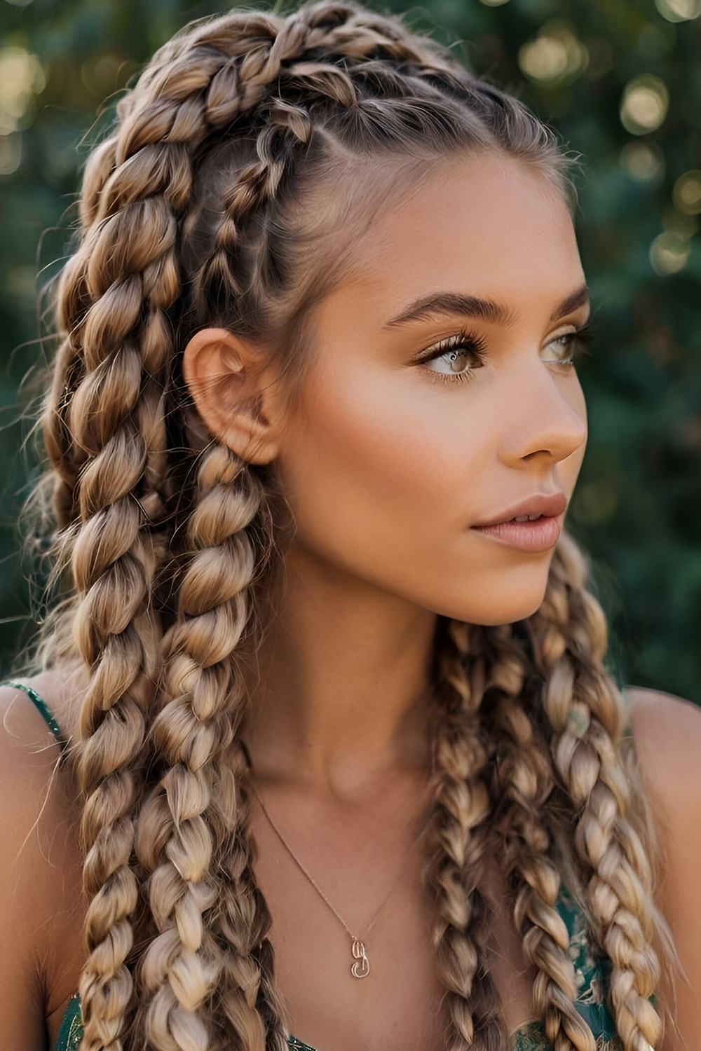Side Part with Loose Strands