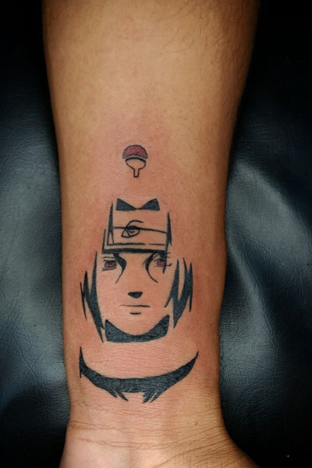 Simple Itachi Outline Tattoo