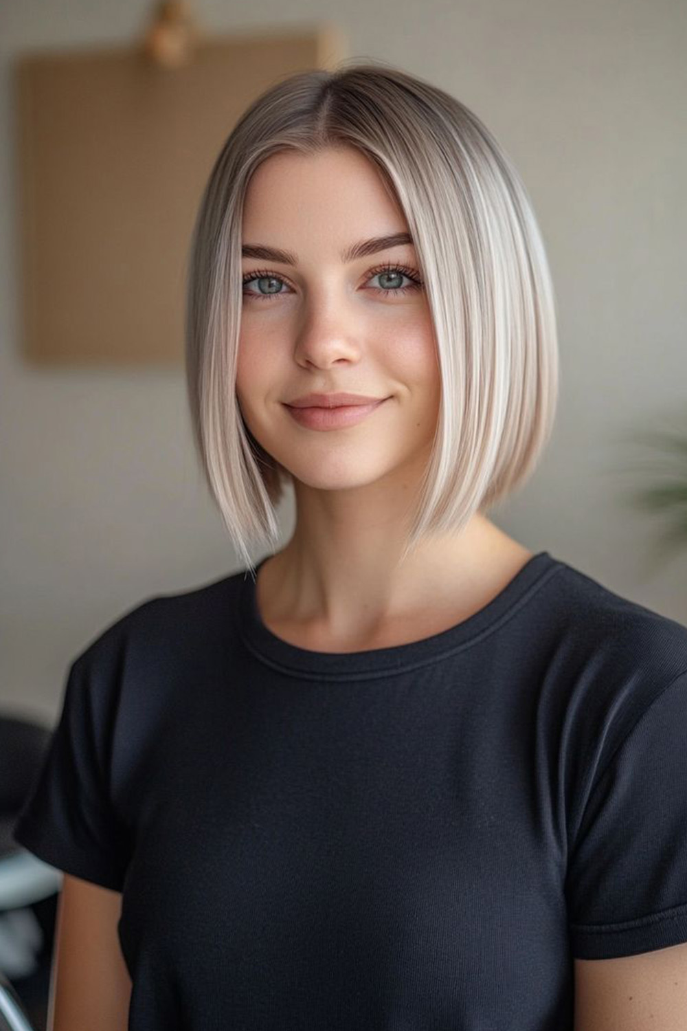 Sleek Blunt Bob