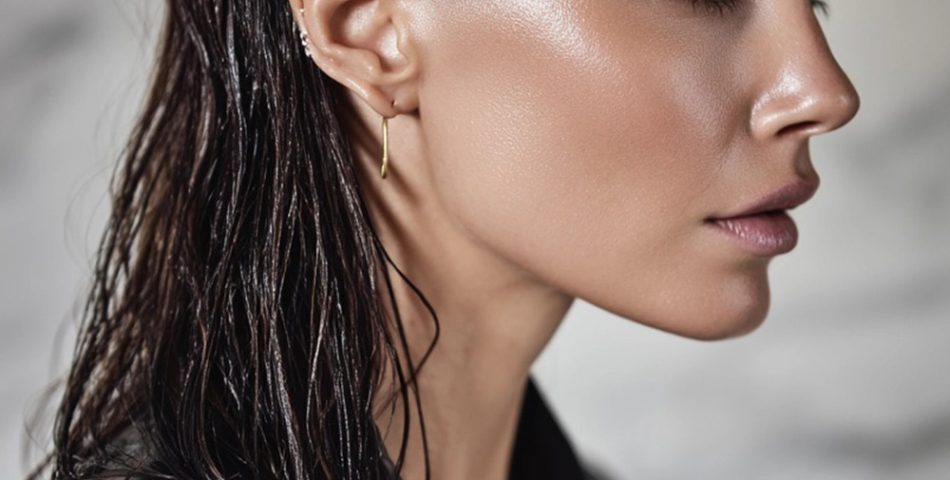 Kim Kardashian’s Wet Look Slick Back