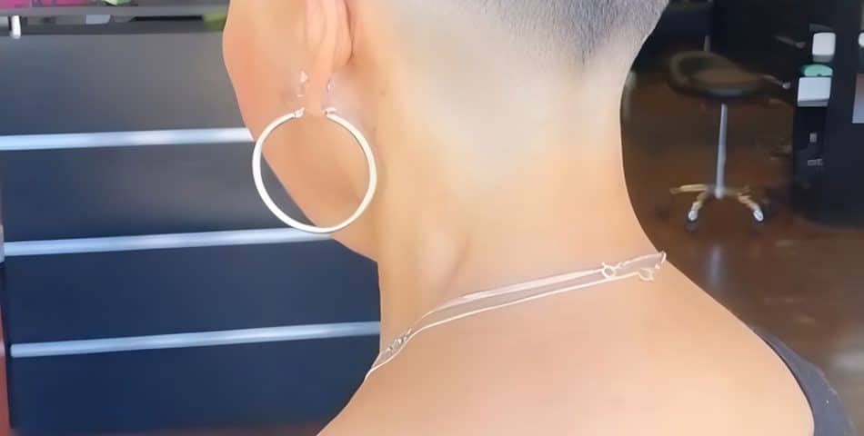 The Perfect Shaved Pixie for Diamond Faces
