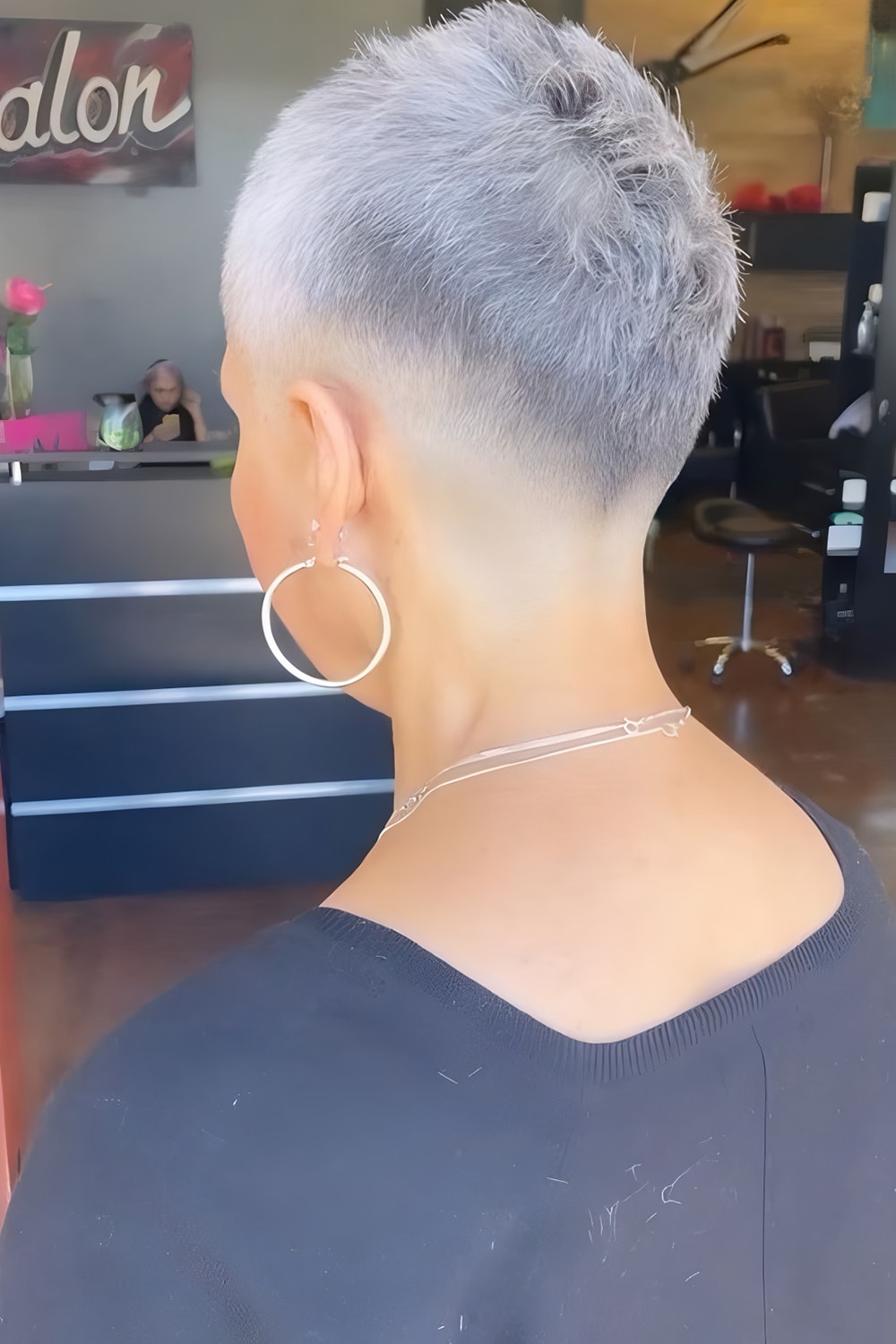 The Perfect Shaved Pixie for Diamond Faces