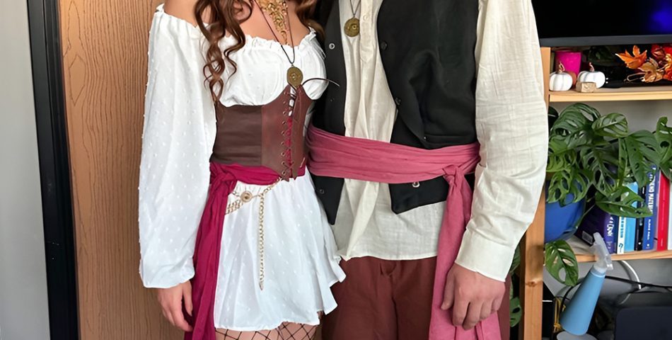 Cursed Pirate Captain and Enchanted Mermaid