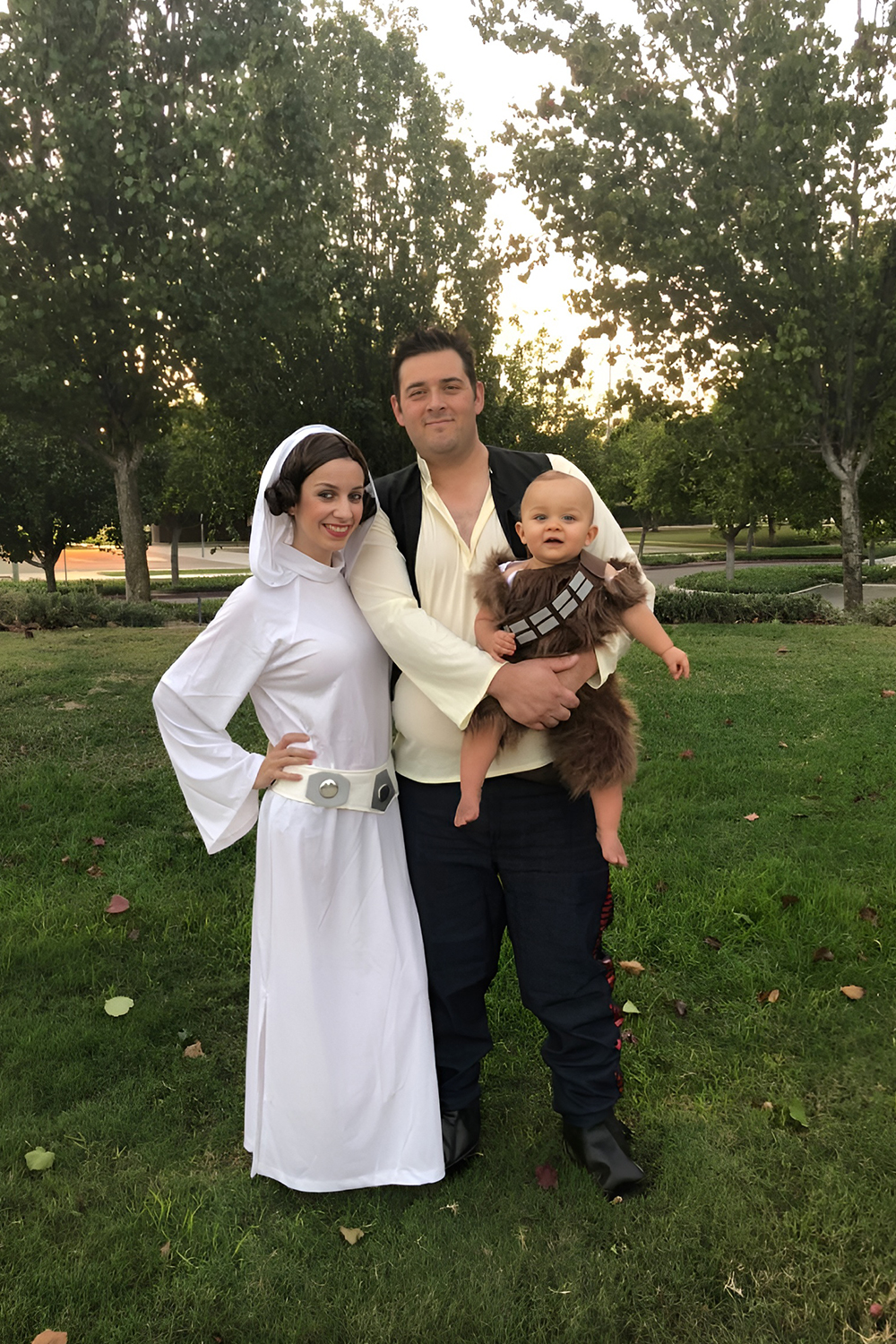 Family fairytale costumes with the baby as the storybook star