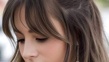 Half Up Styles That Highlight Your Bangs