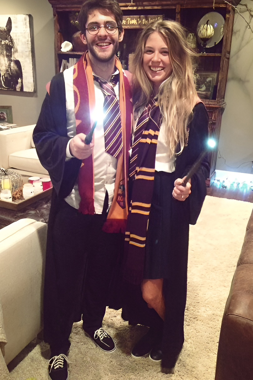 Triwizard tournament champion costume with athletic wizard gear