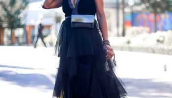 Tulle Dresses Gussied Up with Statement Accessories