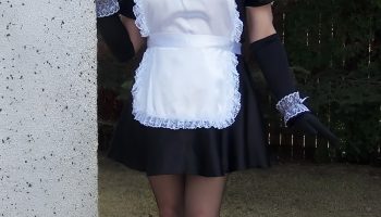 Whimsical French Maid Charm of the Past