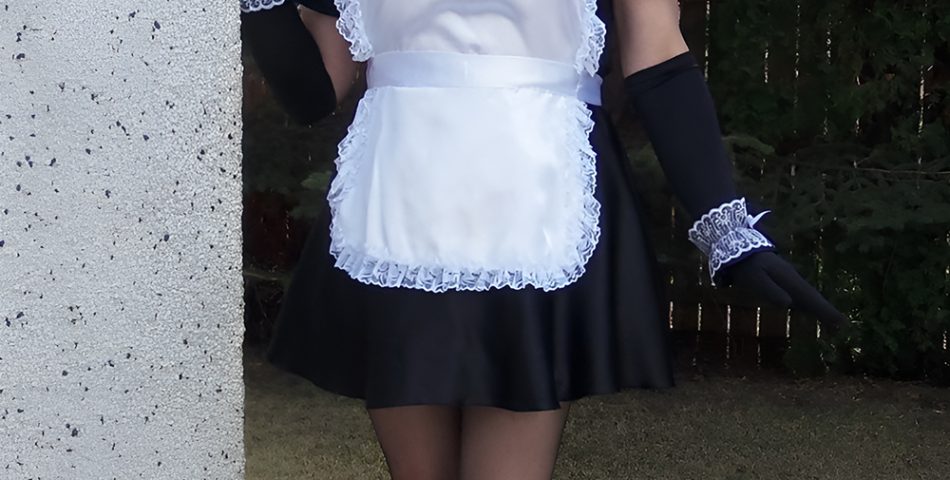 Whimsical French Maid Charm of the Past