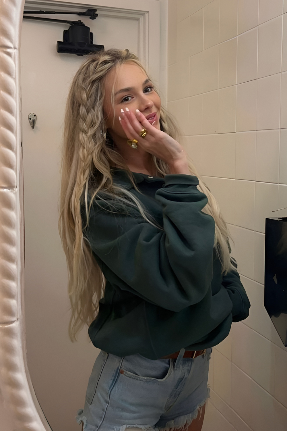 Bohemian With Messy Side Braids