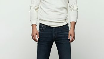 Casual Henley Shirt and Dark Denim Combo