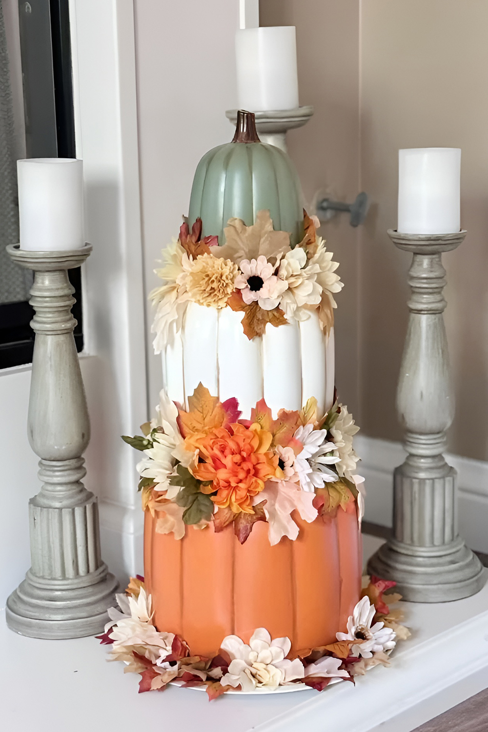 Dollar Store Pumpkin Centerpieces