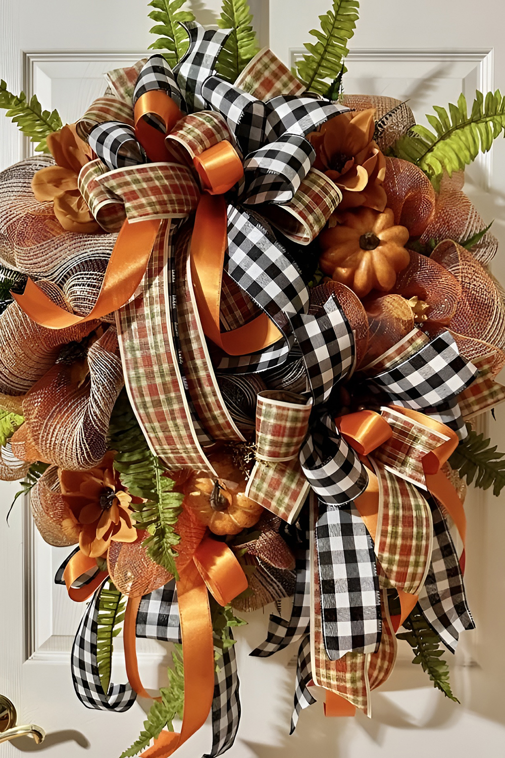 Plaid Ribbon and Pine Cabin Cottage Feel