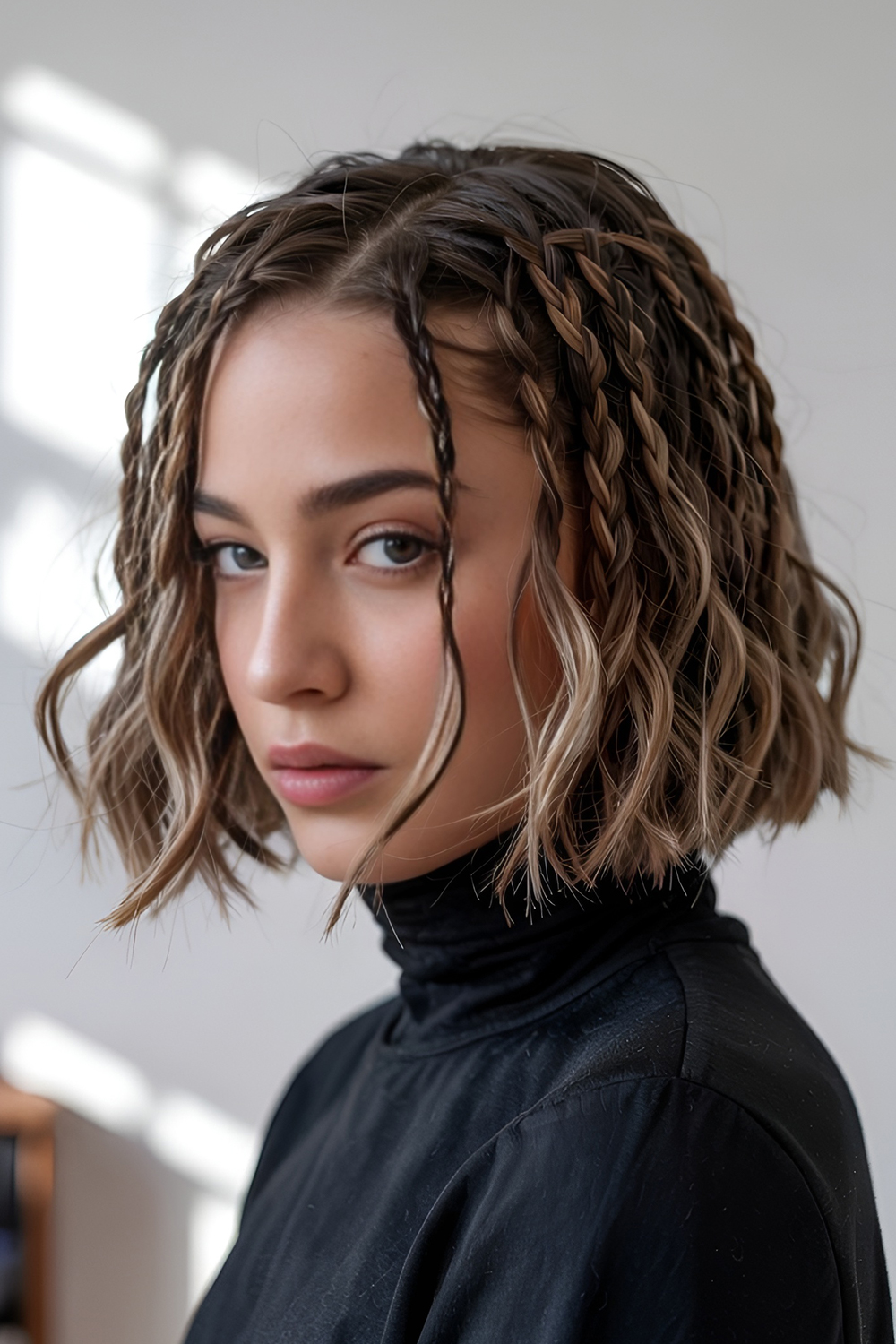 Romantic Nights Accented with Waterfall Braids