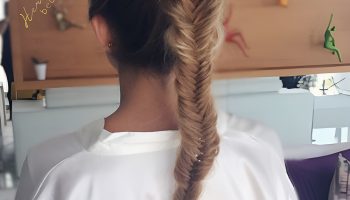 Sophistication with a Sleek Fishtail Braid