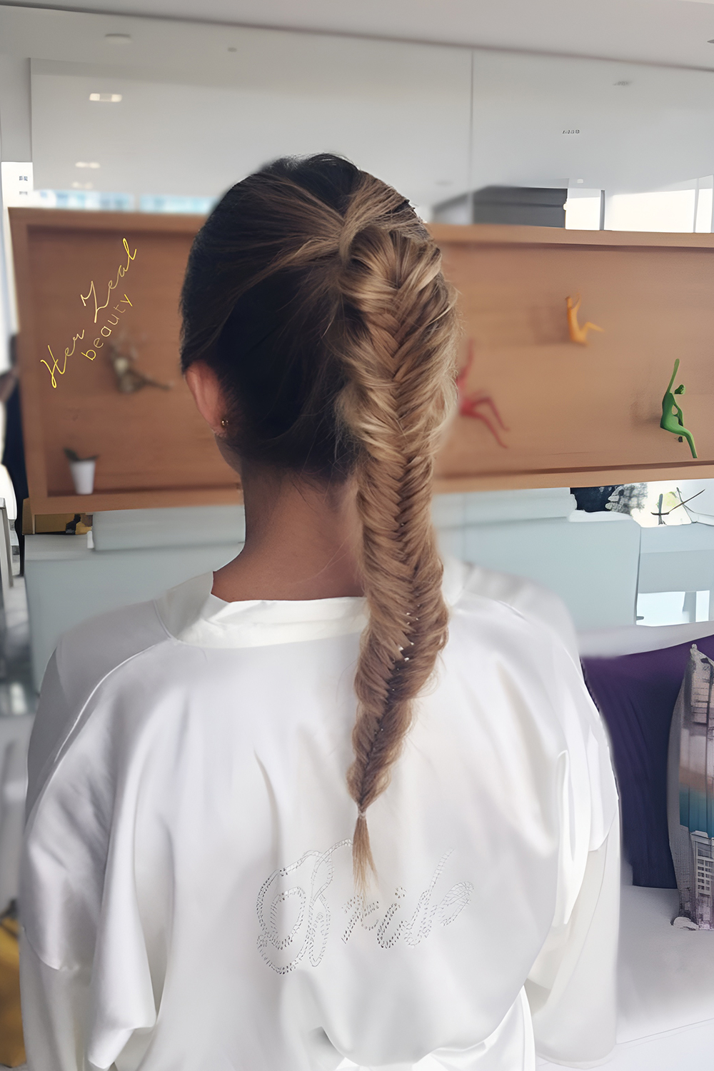 Sophistication with a Sleek Fishtail Braid