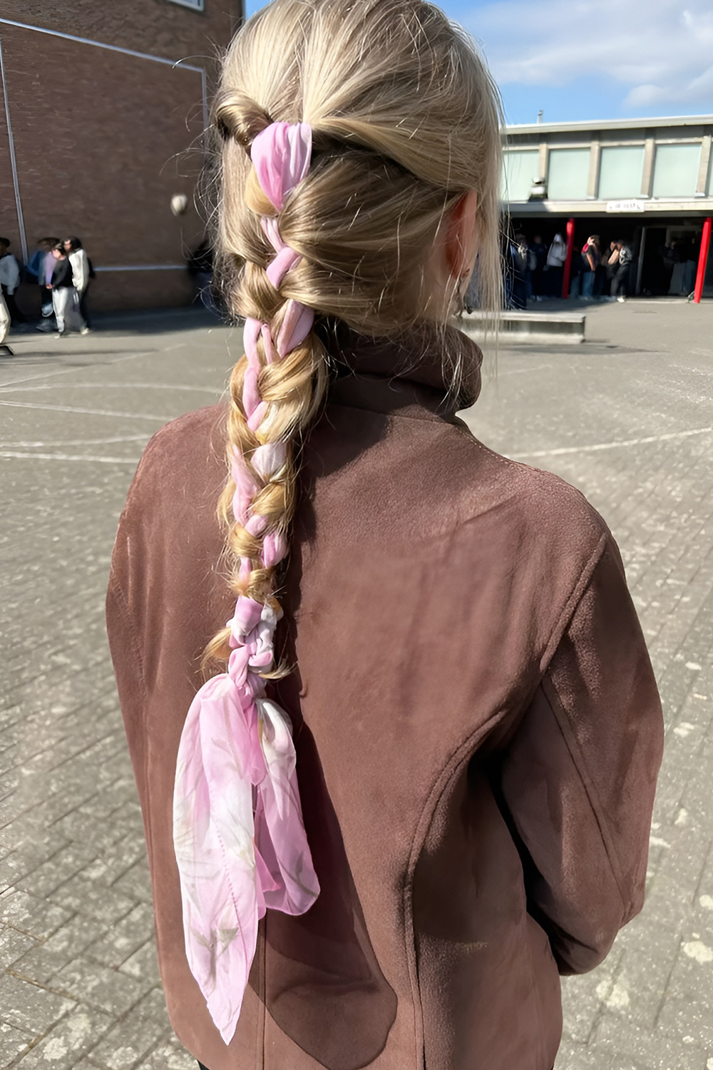 Whimsical Details in Braids with Ribbons and Scarves