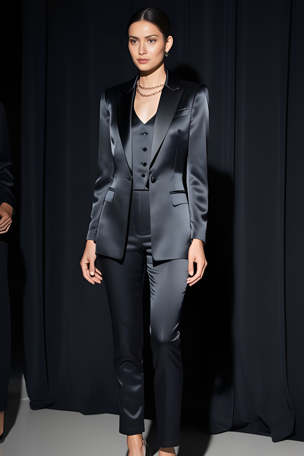 Contemporary Tuxedo Inspired with a Feminine Flair