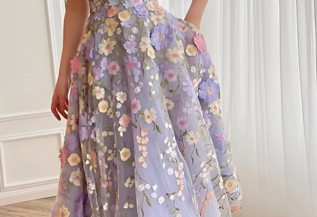 Delicate Detail Using Floral Embroidery