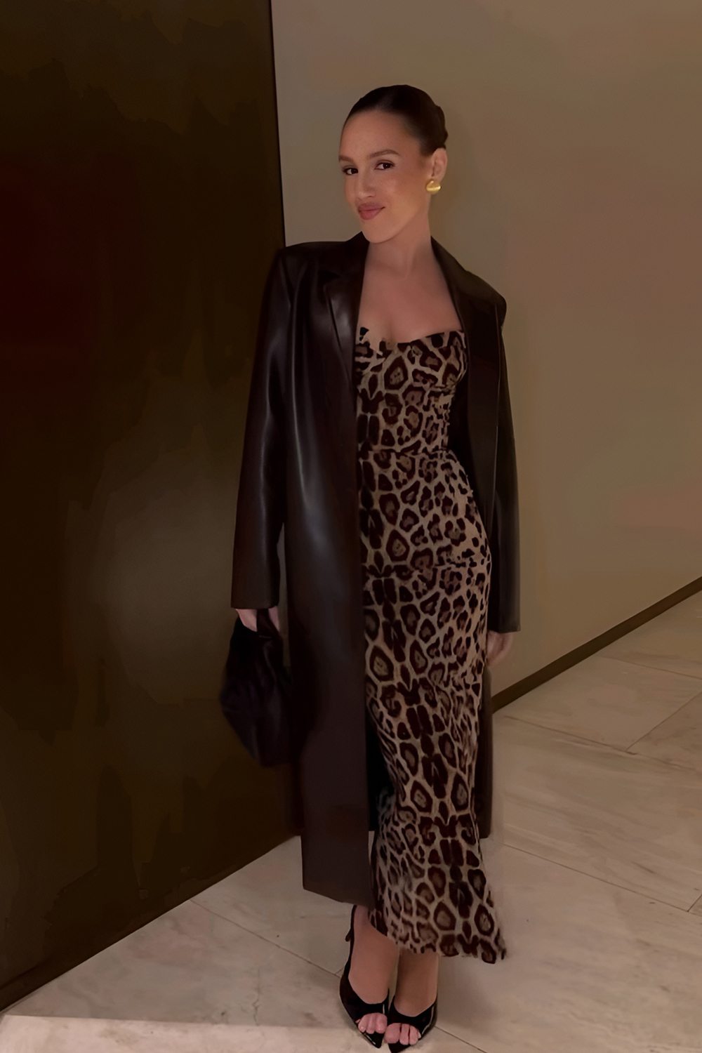 Edgy Leather Look That Commands Attention