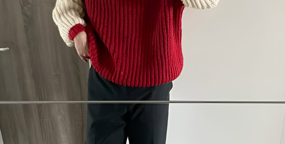 Festive knitwear that balances comfort and style