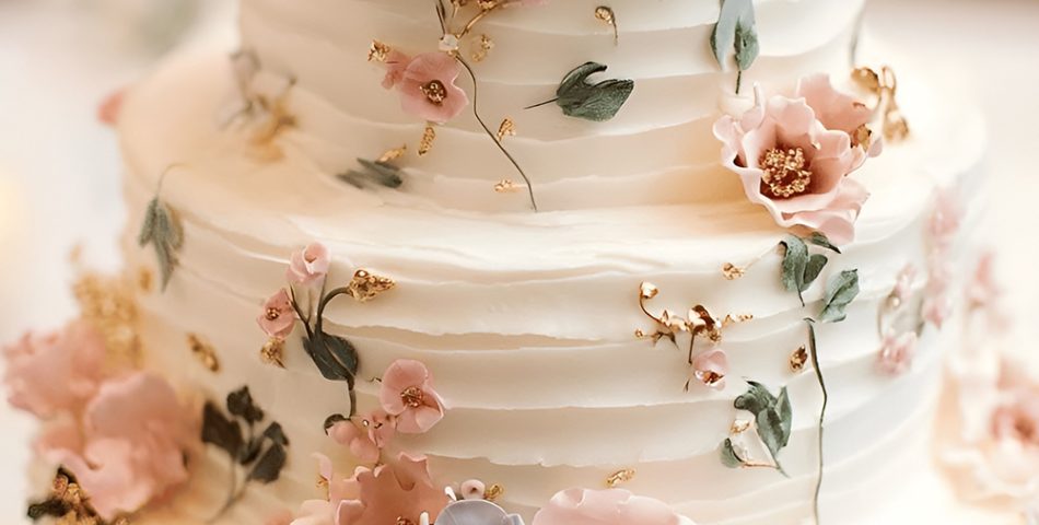 Floral Cake Accents and Lace Inspired Designs
