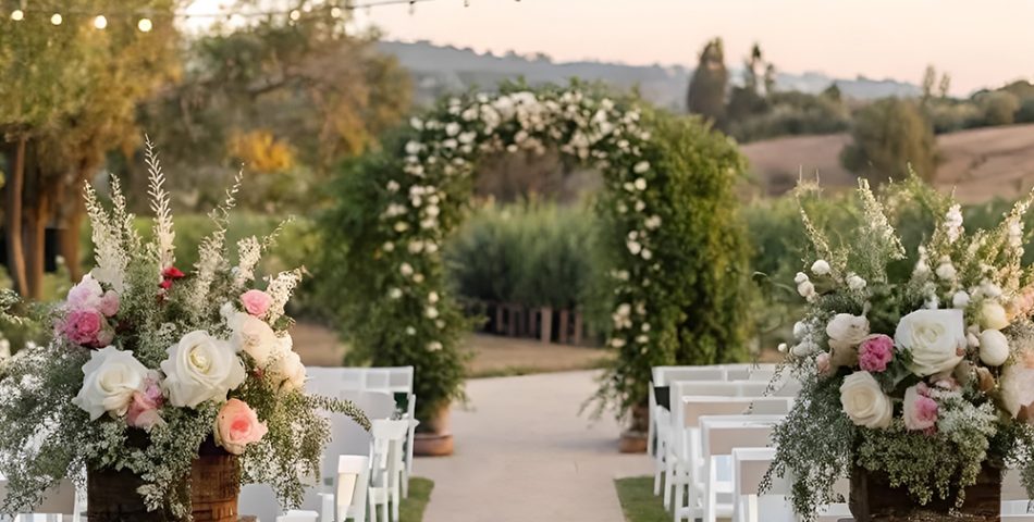 Flower Filled Aisle Décor