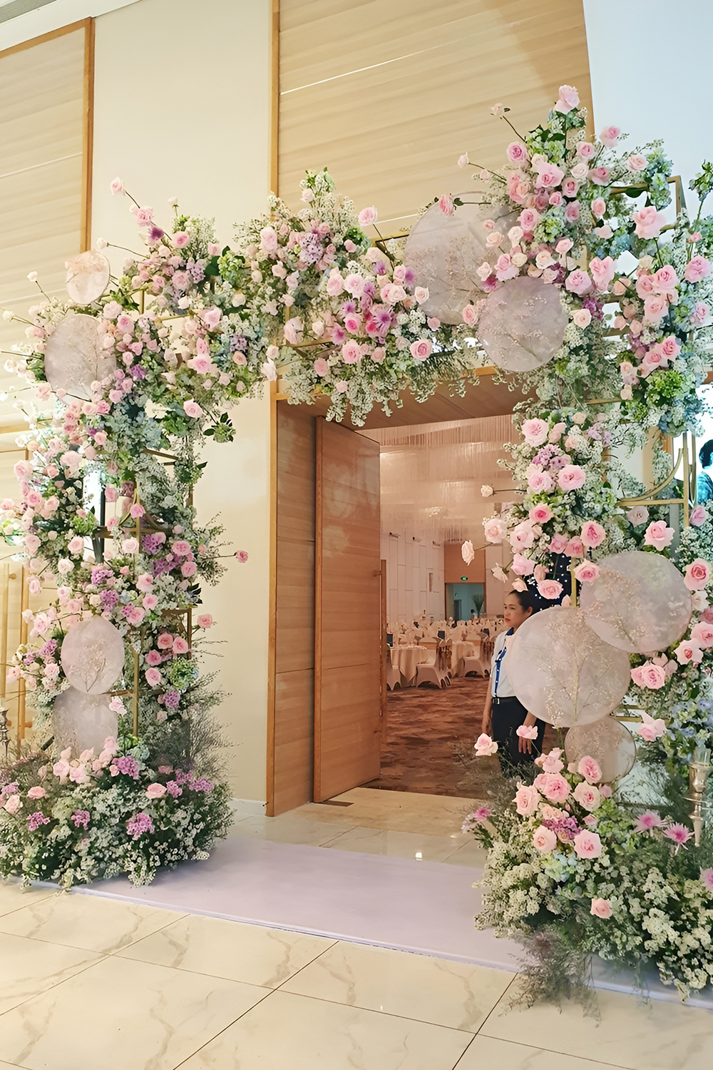 Flowered Reception Entrance