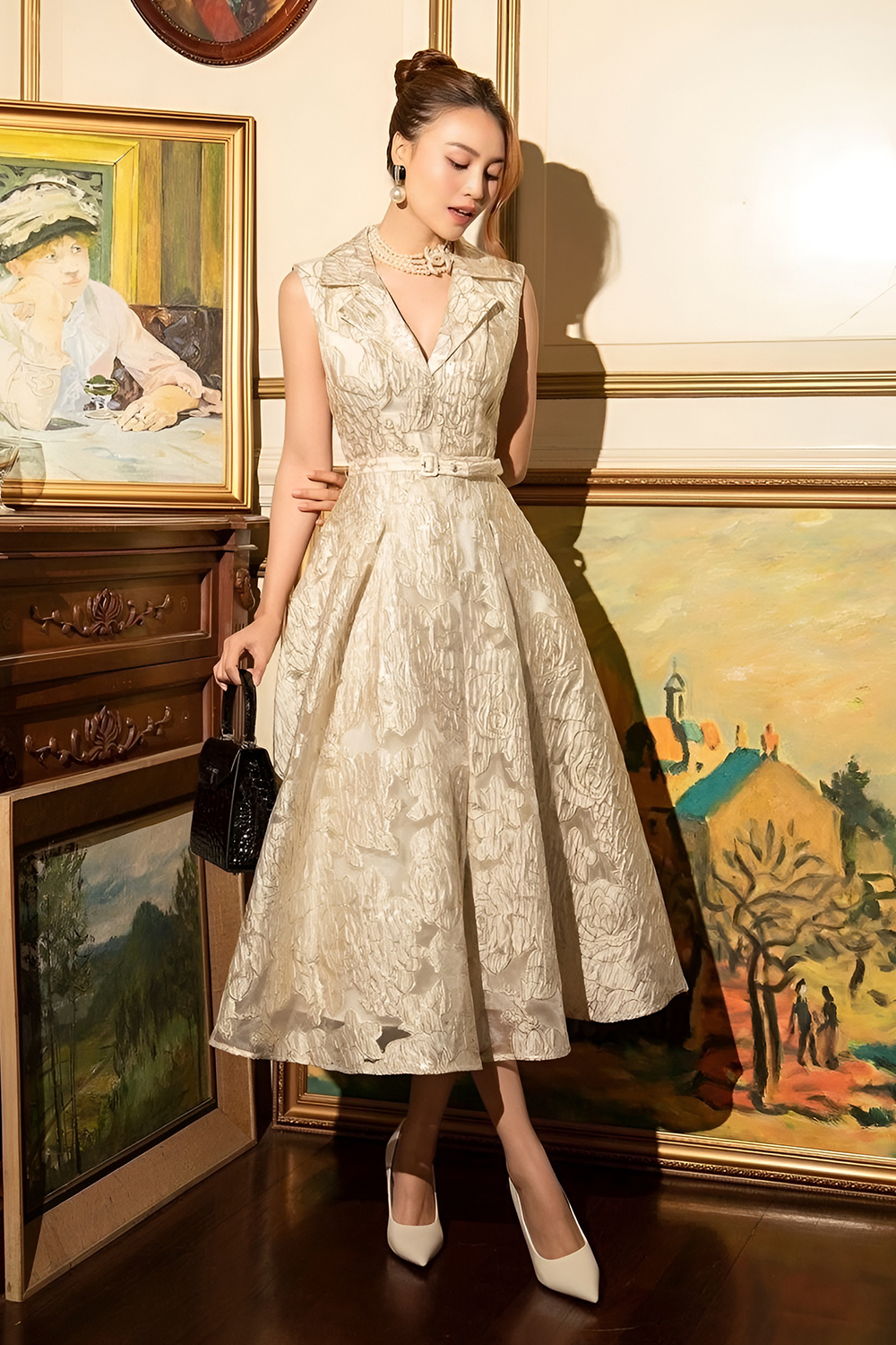 Glistening Brocade Dresses That Steal the Show