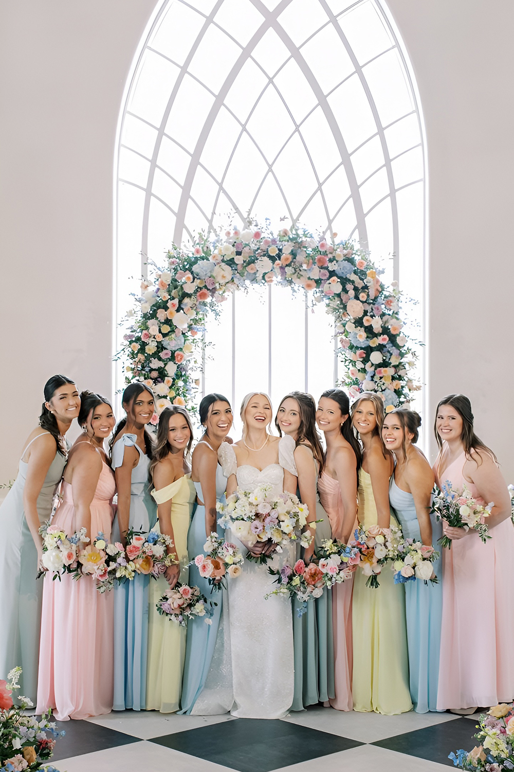 Pastel Color Palette with Soft Florals