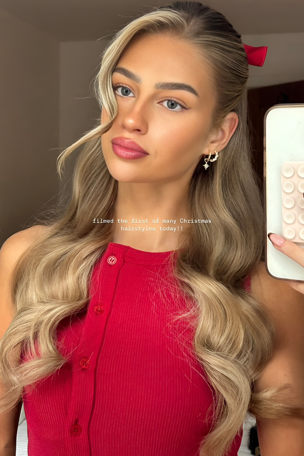 Romantic Half Up Curls for Soft Femininity