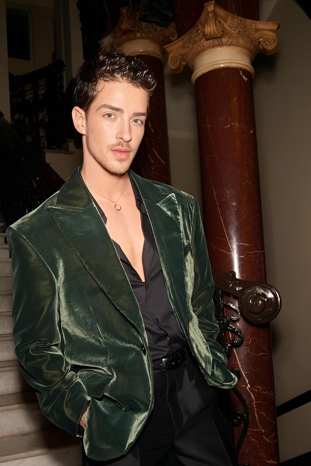 Velvet jackets that add a touch of luxury and festivity