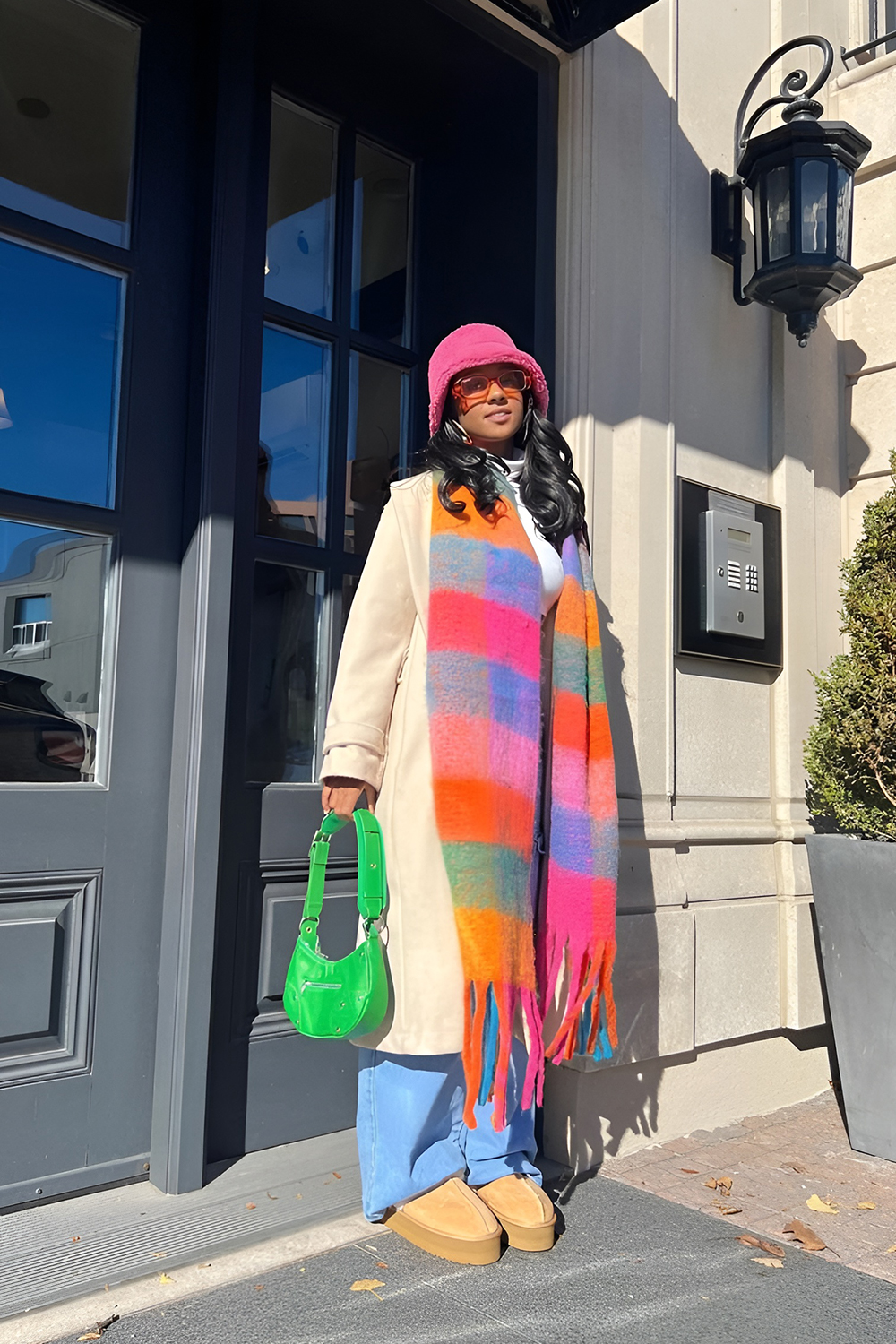 Vibrant colors among neutrals