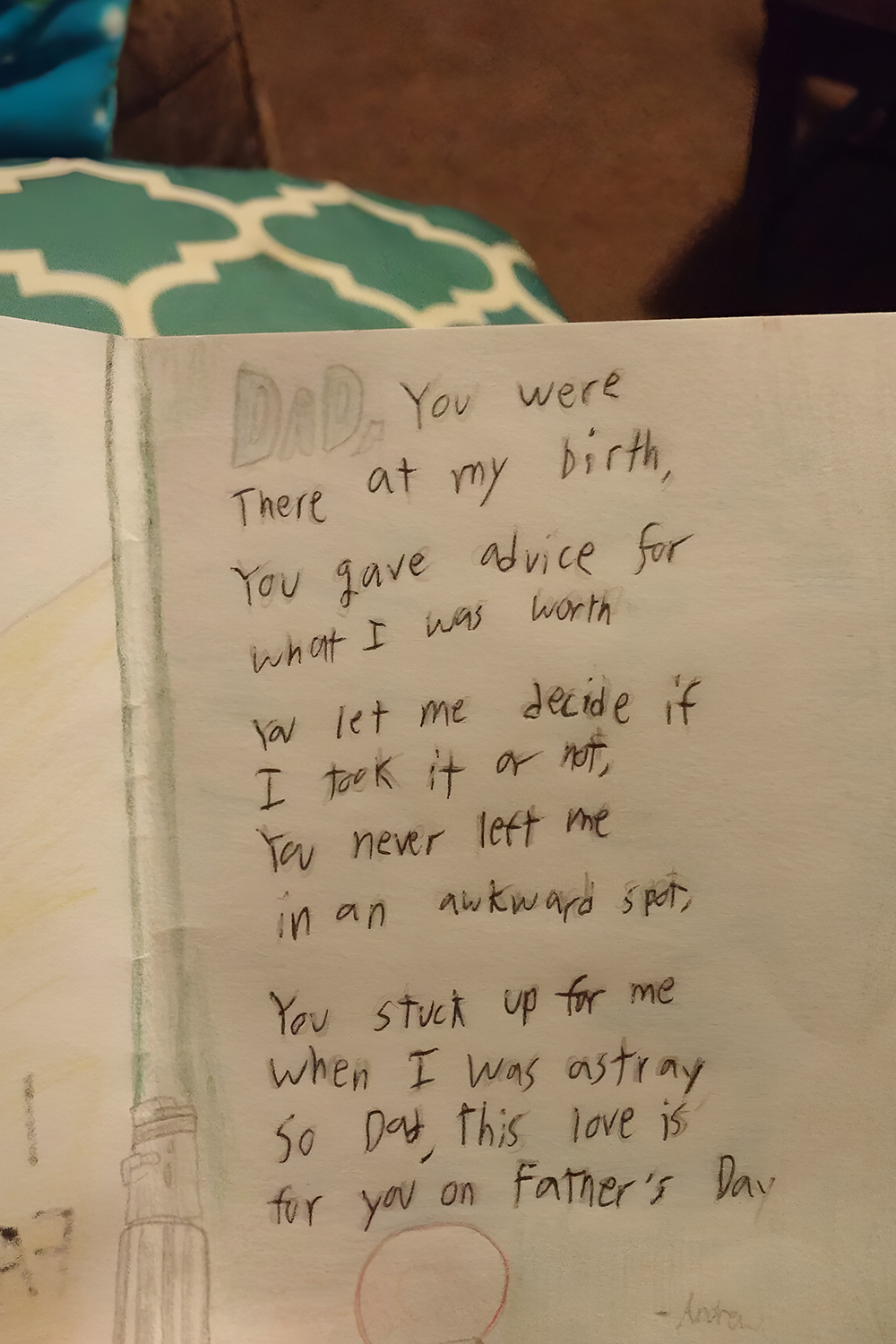 A Handwritten Letter Filled with Gratitude