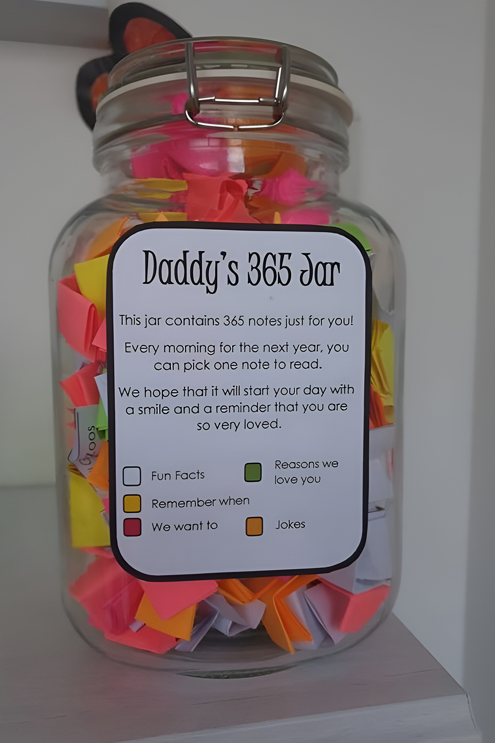 A Memory Jar Filled with Notes