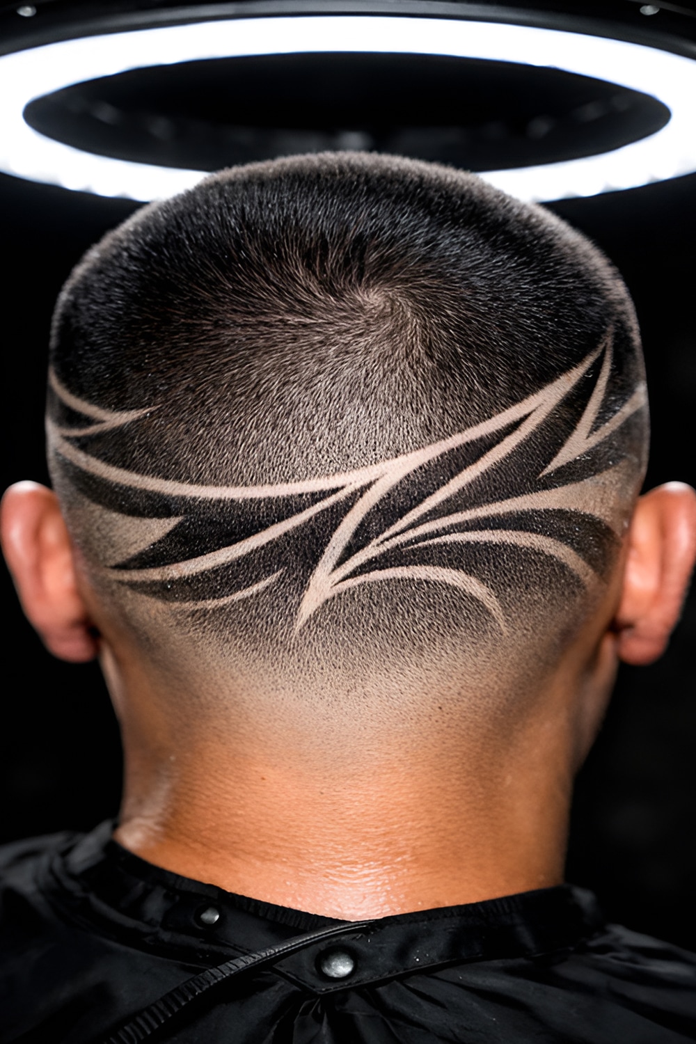 Buzz Cut with Intricate Fade