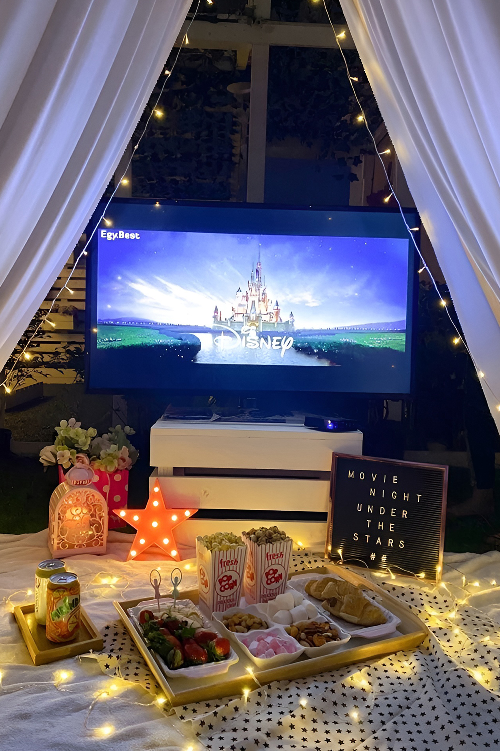 Enjoying a Cosy Family Movie Night at Home