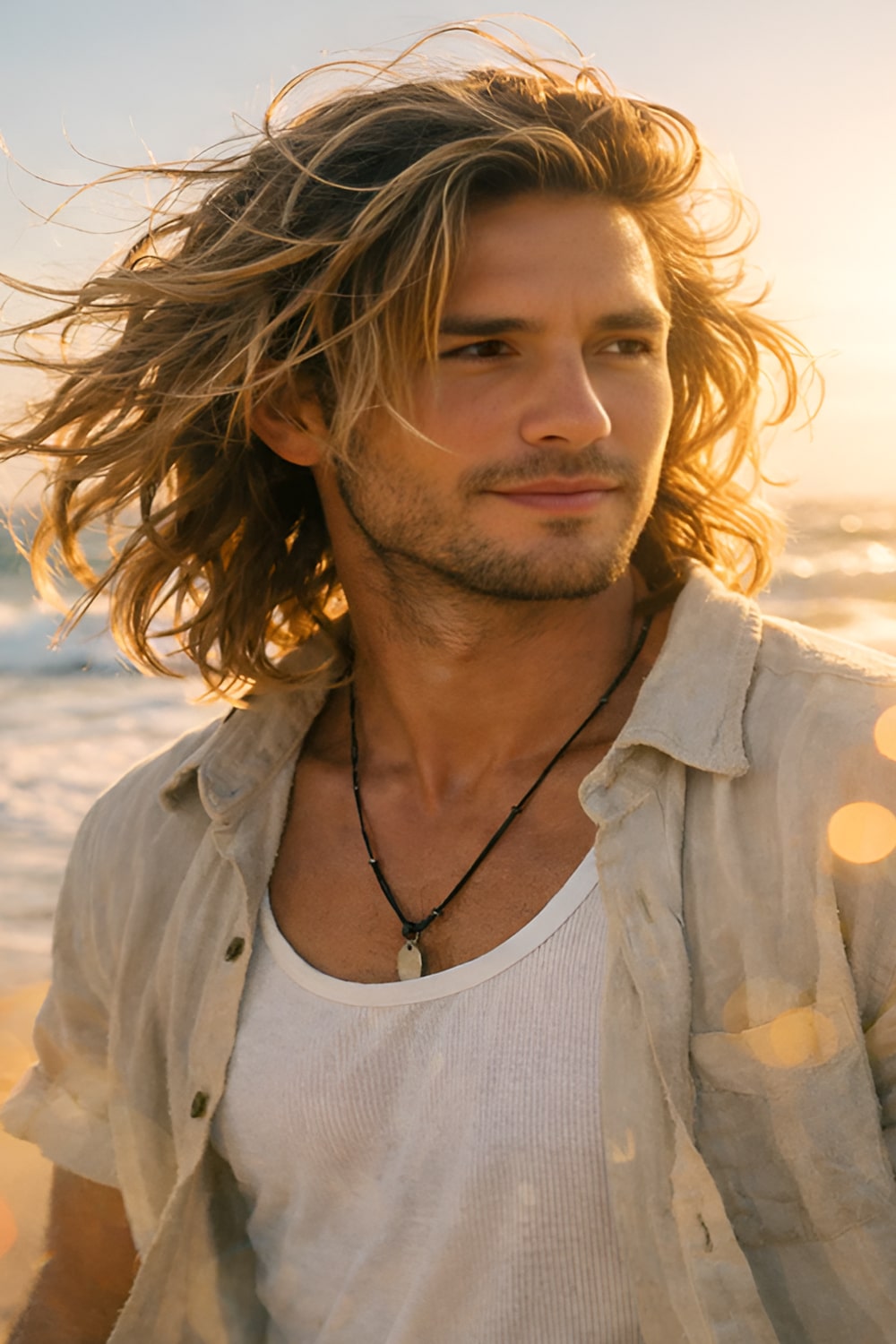 Long Wavy Surfer Hair